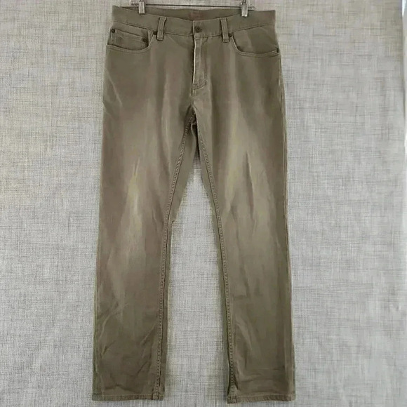 Original Penguin By Munsingwear Army Green Cotton Men's Pants 34x32 - Picture 1 of 11